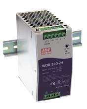 Meanwell WDR-240-48 - PSU DINrail Vin 180-550Vac Vout 48Vdc/5A WDR-240-48